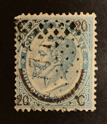 ITALY 1865 Overprints- Sc# 34 Type I,II,III Surcharges - ALL PROCEEDS TO CHARITY - Picture 6 of 7