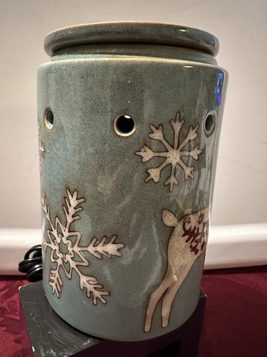 Scentsy Wachswärmer Rentner Winter Hirsch Rentier Reh Schneeflocke Urlaub Schnee - Bild 2 von 7