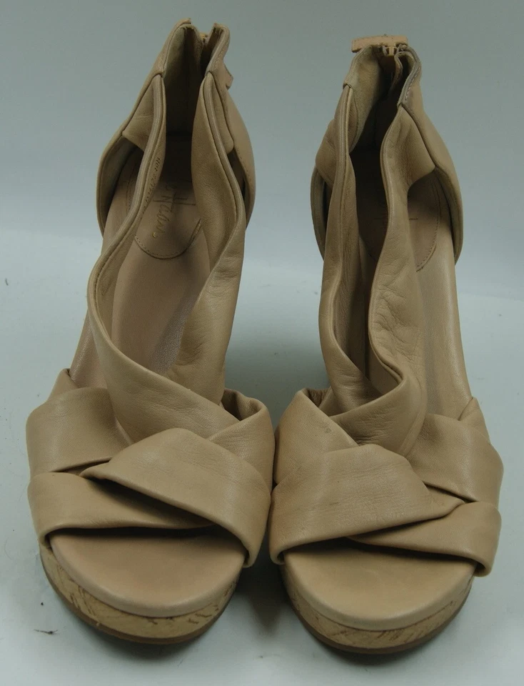 Cole Haan Air Women's Shoes Tan Leather Espadrilles Wedge Sandals Sz 10 B - Image 4 of 4