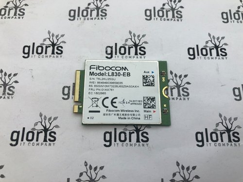 Used Genuine Fibocom 4G LTE L830-EB Wireless Module Card 01AX761 For Lenovo - 第 1/4 張圖片