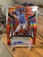 2023 ADRIAN SANTANA LEAF METAL BASEBALL PROSPECT RC AUTO #/4 SSP 🔥📈