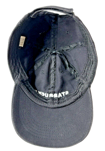 Starbucks Black Low Profile Employee Cotton Adjustable Baseball Cap Hat - Picture 5 of 7