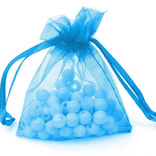 100/200pcs Gift Organza Bags Christmas Favors Pouches Jewelry Bag Wedding Party - Picture 6 of 38