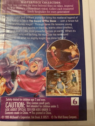 Vintage New Disney McDonald' Happy Meal Toys Mini VHS Movie Boxes # 5 6 7 8 1995 - Picture 6 of 10