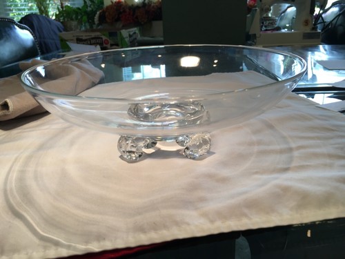 Steuben~ 11” Scroll Foot Bowl~Designed by John Dreves~Mid Century Modern~Signed - Picture 2 of 12