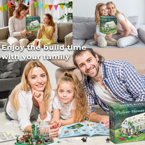 Flower House Building Set Toy with Led LightGifts for 6+ Boys Girls AdultComp... - Picture 6 of 6