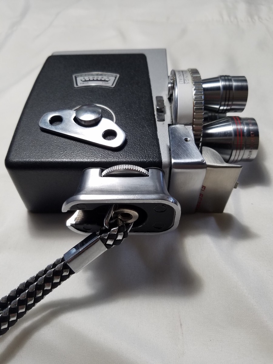DeJur ELECTRAヴィンテージ・アンティークカメラ Vintage DeJur Electra Movie Camera Three Lenses Strap *Made