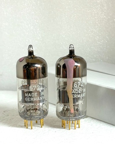 2 NOS tubes E88CC 6922 matched pair Siemens Munich 1966 A6 2E A-Getter - Picture 3 of 5