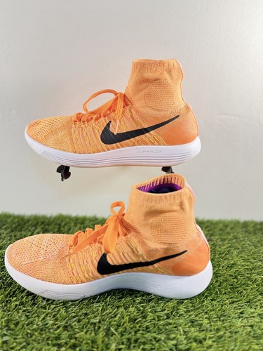 Nike Lunarepic Flyknit 818677-801 Women's US 10.5 Running Shoes Orange Sneakers - Picture 3 of 8