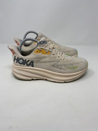 Hoka Clifton 9 Schuhe Damen 8 D Weite Vanille Astral Daily Road Jogging Trainer - Bild 11 von 18