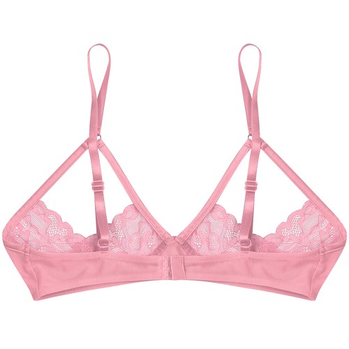 Women's Bras Harness Bra Demi-Cup Crop Top Adjustable Vest Sheer Tops Wireless - Photo 34/65