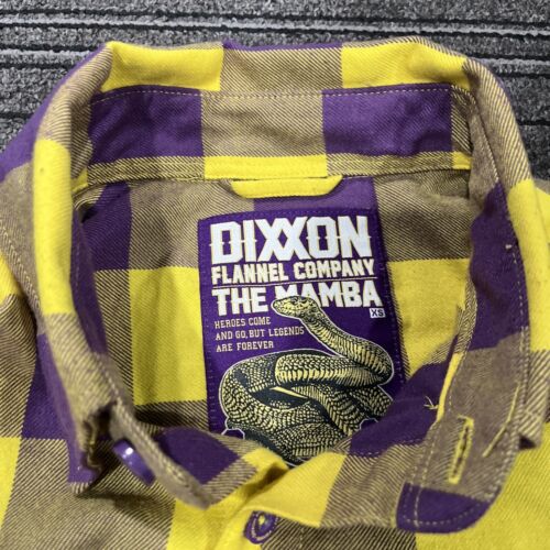 Dixxon Flannel Co. Shirt The Mamba Purple & Yellow Kobe Bryant - Mens Sz XS New - Picture 3 of 15