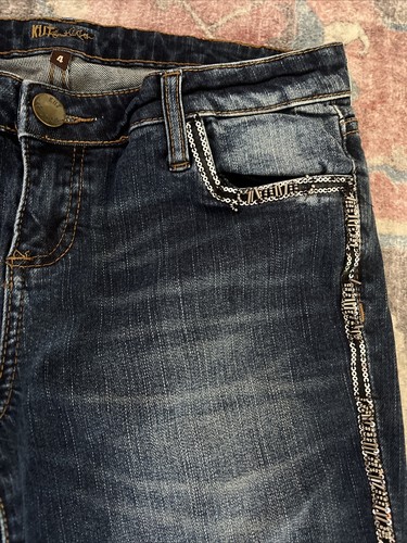 KUT from the Kloth Adele Slouchy Boyfriend Blue Jeans Womens 4 - Picture 4 of 11