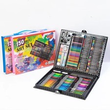 150 Pcs Kids Art Set Box & Drawing Kit with Crayons Oil Pastels Colored Pencil