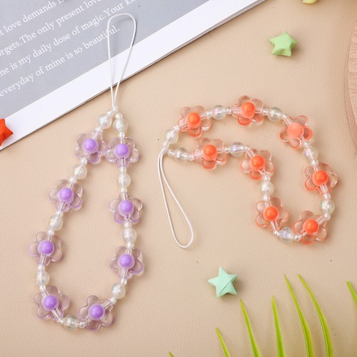 2 Pcs Handy-Kettenband Anti Verlorenes Telefon Lanyard -Perlenkette - Zdjęcie 10 z 11