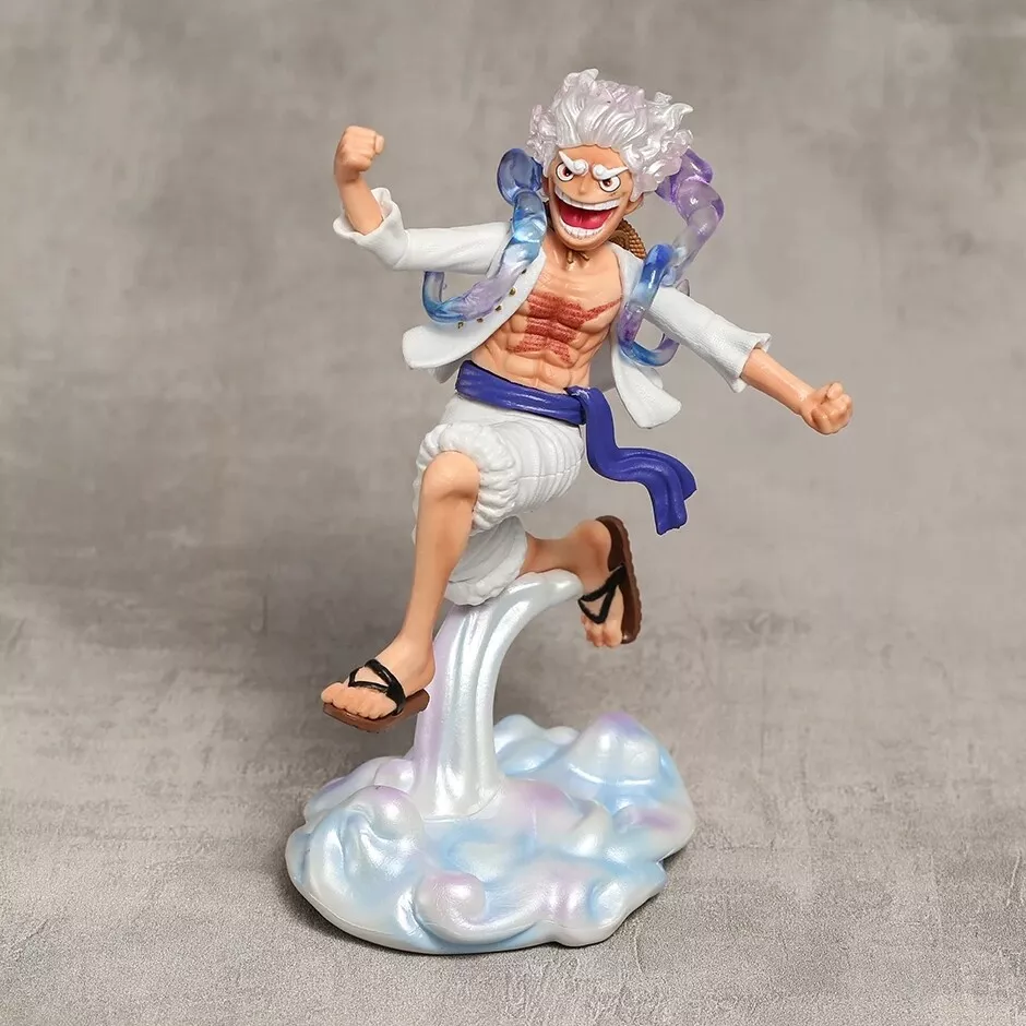 Anime One Piece Figure Luffy Gear 5 Action Figure Sun God Luffy Nika PVC  Model