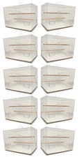 Lot of Ten Breeding Canary Budgie Aviary LoveBird Bird Flight Side Doors Cages
