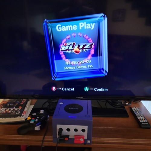 Nintendo GameCube Console Indigo DOL-001 USA Purple LED Restored Cleaned Working - Picture 22 of 23