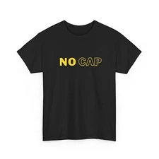 Funny No Cap TShirt Meme Joke Vintage Style Tee Gift Retro Gen Z Humor Shirt