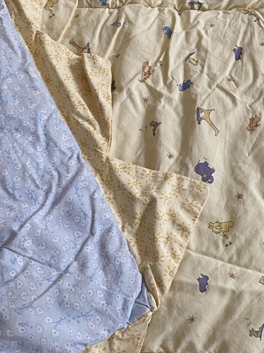 Vintage CARTER'S John Lennon Yoko Ono Imagine Love Baby Crib Comforter - Picture 8 of 12
