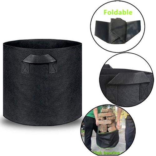 15-200 galones Bolsas de Cultivo Tejido Plantas Jardín Cultivo Plantas Árboles Cesta Bolsas - Imagen 5 de 8