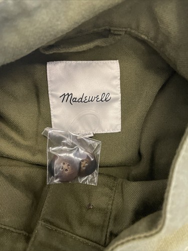 Madewell Plus Bayview Balloon Sleeve Jacket in Military Green Size 3X NWT NA016 - Picture 6 of 8