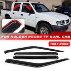 4x Window Visor Guard Vent Weather Shield For Holden Rodeo TF Dual Cab 1991-2002