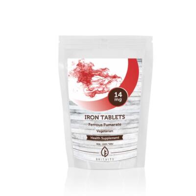Eisen 14mg 90 Tabletten täglich Eisenergänzung BRITVITS Sauerstofftransport
