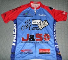 SINGLETON CHARITY BIKE RIDE SHIRT~ZIPPERED UP FRONT~3 POCKETS AT BACK~SIZE 2XL
