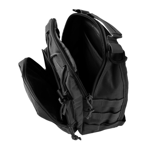 Outdoor Tactical Sling Bag Military MOLLE Crossbody Pack Chest Shoulder Backpack - Picture 6 of 12