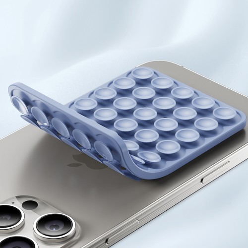 Suction Cup Phone Case Mount Double-Sided Silicone Sticky Phone Stand Holder - Picture 24 of 24