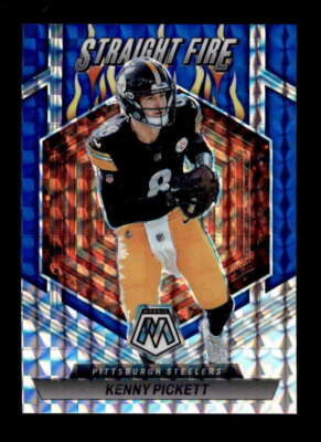 KENNY PICKETT 2023 PANINI MOSAIC #SF-KP STRAIGHT FIRE BLUE