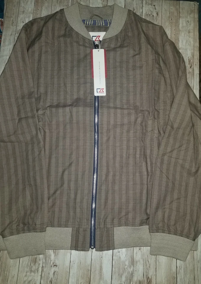 NWT Cutter & Buck Big & Tall Men's 'Edmonds' Washed Cotton Jacket Size 1XB - Image 4 of 4