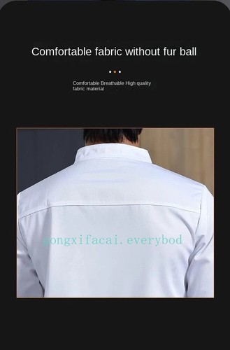 Premium Chef's Jacket for Kitchen Workwear in Food Service Industry Versatile - Picture 12 of 28