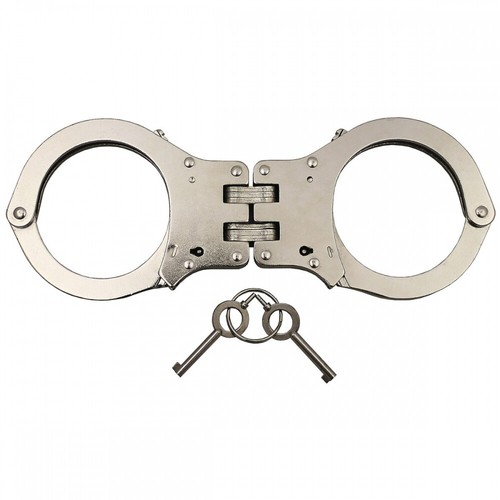 MFH Handschellen mit Gelenk stabile Ausführung 2 Schlüssel Polizei Security - Bild 2 von 4
