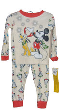 Disney Junior Mickey Mouse 2 Piece Boy's Pajama's Shirt  Pants Size: 3T NWT 24