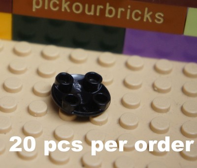 Round 2 x 2 w// Rounded Bottom LEGO NEW Dark Bluish Gray Plate Lot of 20 2654