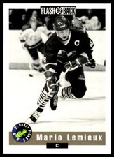 1992 Classic Draft Picks #66 Mario Lemieux Laval Voisins Hockey Card HOF