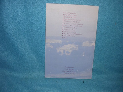 Welcome to Washington, A Guide to the Capital, 1994, por U.S. Sargent of Arms - Imagen 2 de 2