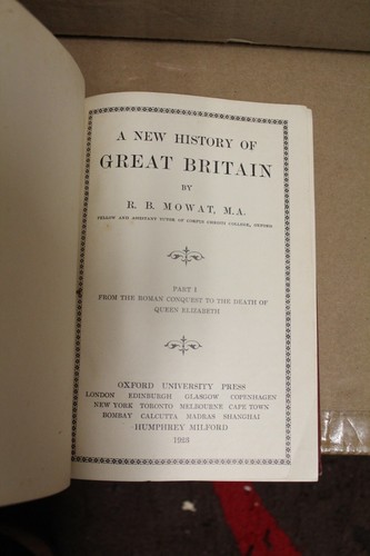 A New History Of Great Britain By R.B. Mowat M.A. 1923 - Bild 3 von 3
