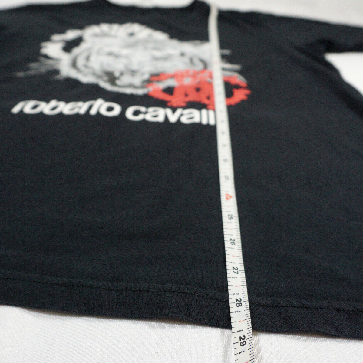Roberto Cavalli T-Shirt Mens XXL Tiger Graphic Logo Black | eBay
