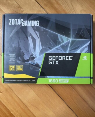 ZOTAC GeForce GTX 1660 Super 6GB GDDR6 Graphics Card | eBay ZOTAC GeForce GTX 1660 Super 6GB GDDR6 Graphics Card | eBay