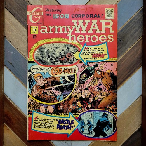 ARMY WAR HEROES #30, 36, 38 (Charlton 1969) Glanzman & Montes Art IRON CORPORAL - Imagen 2 de 15