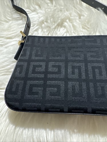 Auténtico Bolso de Hombro Givenchy Negro Firma Lona Pequeño Elegante Hecho en España - Imagen 14 de 22