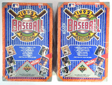 (2) 1992 Upper Deck Baseball Box Lot Low Series Factory Sealed SP