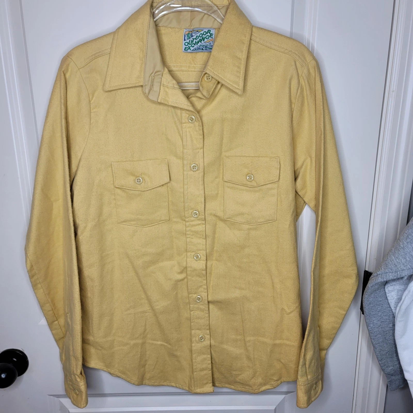 Outdoor Exchange Shirt Mens XL Yellow Chamois Flannel Button Front Workwear USA
Opens in a new windo