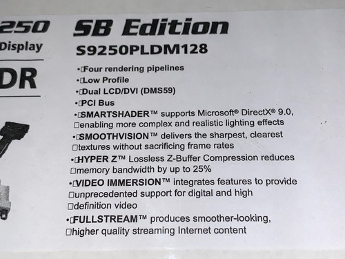 Radeon 9250 SB Edition Low Profile 128Mb S9250PLDM128 *NEW* - Picture 4 of 10