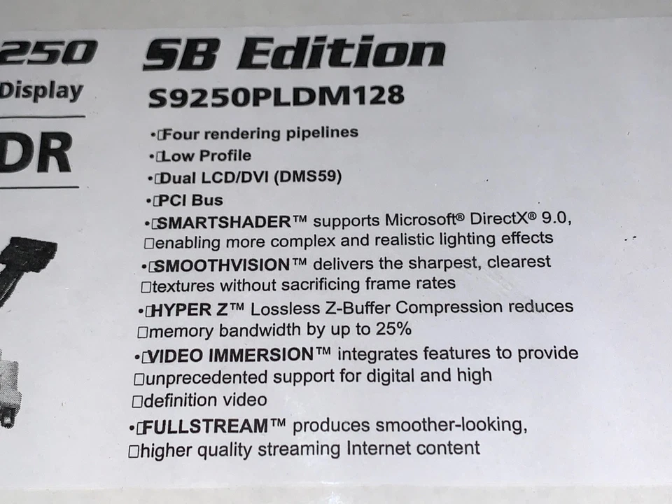 Radeon 9250 SB Edition Low Profile 128Mb S9250PLDM128 *NEW* - Image 4 of 4