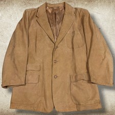 Vintage Scully Leather Blazer Jacket Men's Size 42 Brown Suede Western 70 s USA