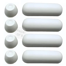 Toilet Seat Bumper Kit - Toilet Seat Risers & Toilet Cover Bumpers with Rubber A